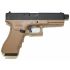 Страйкбольный пистолет KJW Glock G17 TBC CO₂ Tan, удлин. ствол